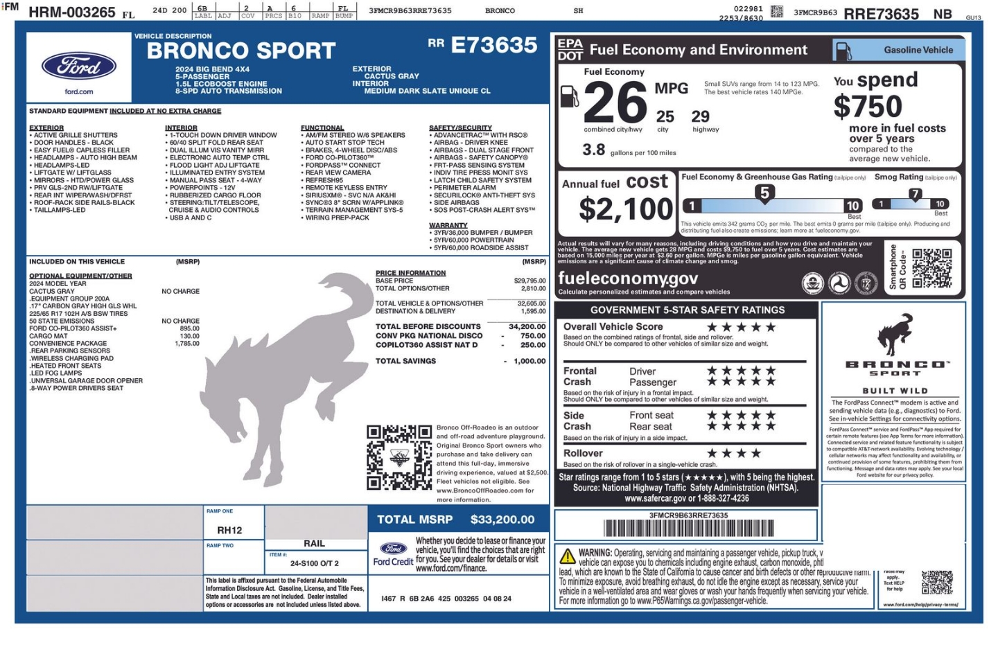 ford bronco sport 2024 3FMCR9B63RRE73635 image ford bronco sport 2024 3FMCR9B63RRE73635 image